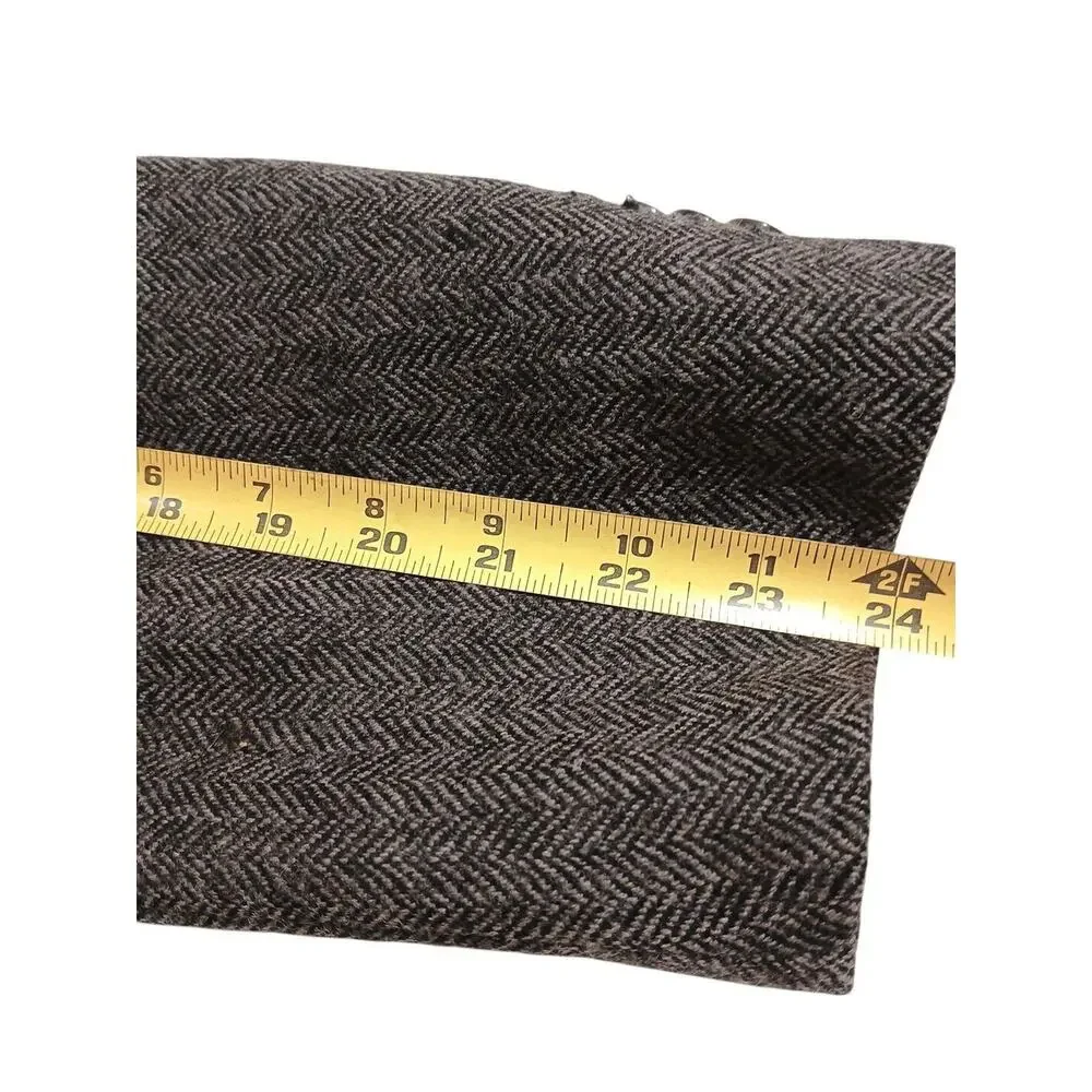Lauren Ralph Lauren Tweed Wool Blend Sport Coat Blazer 40 Slim‎ Gray Herringbone
